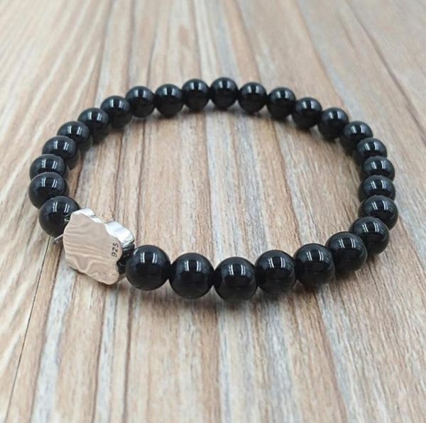 

sweet dolls bracelet with onyx european bear jewelry style gift authentic 925 sterling silver bracelets silver andy jewel 315901595747050, Golden;silver