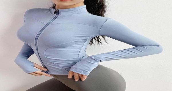 

ai 2021 women039s sports shirt fitness tight long sleeve thumb hole yoga shorts jacket shirt outfit8447068