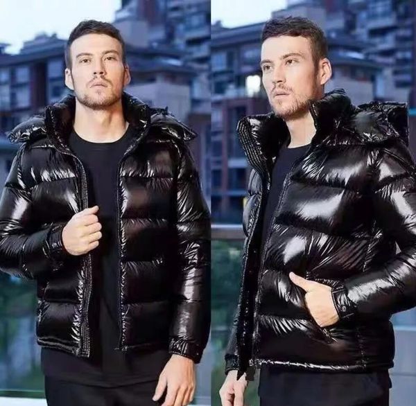 

man black jacket down parkas coats puffer jackets bomber winter coat hooded outwears windbreaker hipping