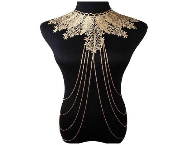 

pendant necklaces lace body jewelry chain necklace012341160352, Silver