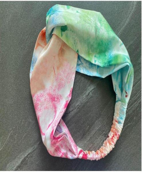 

arrival designer colorful baroque silk headbands hairband for womens fashion ladies party outdoor sports yoga headwrap love2767438, Silver