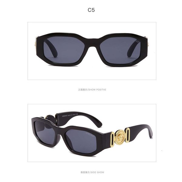

new ve4361 fashion large frame sunglasses for men and women, White;black