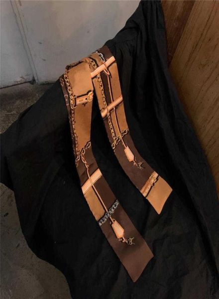 

printed doublesided polyester headbands for fashionable women039s handbags and scarves can be given as gifts size 8120cm8942556, Silver