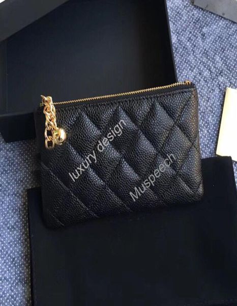 

luxury fashion clutch genuine leather cowhide wallets with box dust bag women men credit id card holder purse wholesa6499178, Red;black