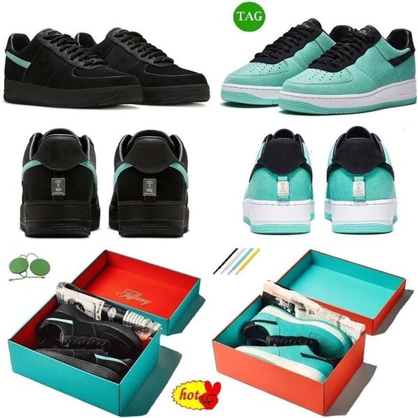

2023 shoes af 1 low tiffany black blue 1837 fashion sneakers with original box