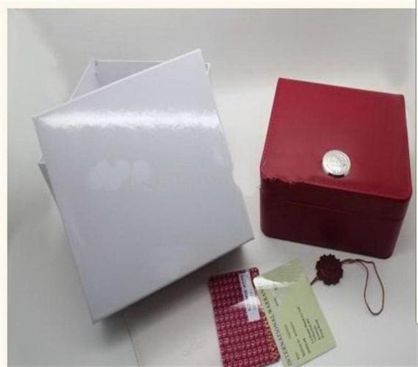 

luxury new square red for omega box watch booklet card and papers in english watches box original inner outer men wristwatch 7488554, Black;blue