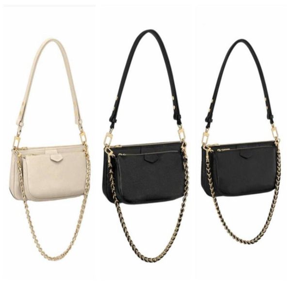 

womens shoulder bag chain embossed letter flower multi pocket crossbody bags female tote clutch handbag purses 2 in 19220018, Red;black