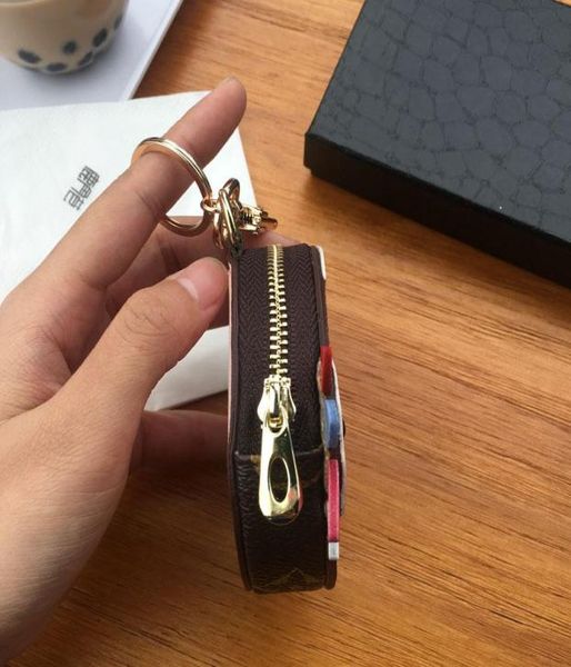 

lv13louis13bag13vitton purse owl keychains leather chain car chick pendant pocket animal keys designer coin cards charms 2743151, Red;black