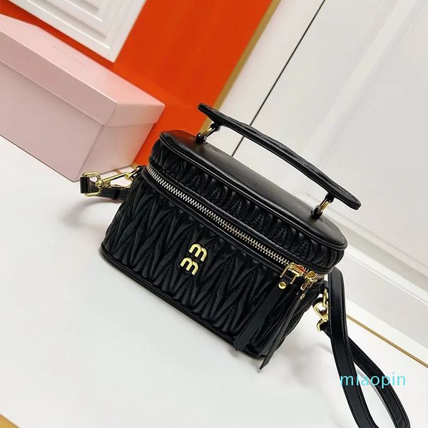 

2023- crossbody bag fashion handbags purse genuine leather removable strap hardware women plain shoulder