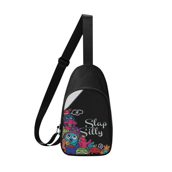 

diy custom men's chest bags women's shoulder bags chest bags black clovely production of personalized exclusive custom couple gift