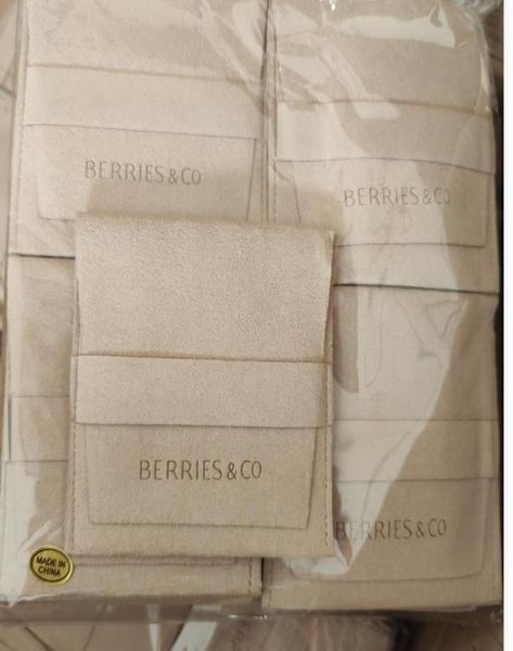 

7000 pcs 8x8cm color 8 microfiber bag embossed logo packaging bag1552036, Pink;blue