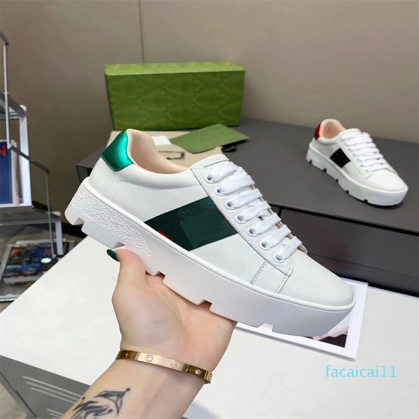 

sneakers designer men women embroidered platform sneaker leather classics outdoor casual shoes size 35-45, Black