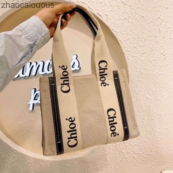 

bag bags cloe woody hands tote outlet handbag fashion 2023 japanese designer single shoulder canvas niche design portable large tote women&#