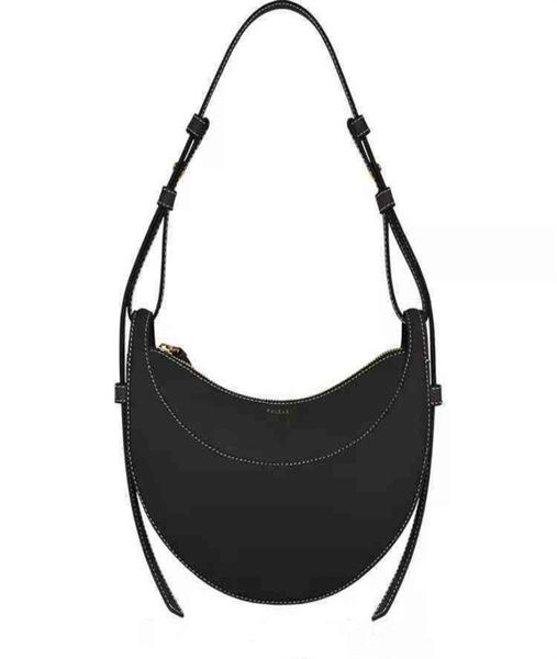 

briefcases french paris niche design bag single shoulder messenger crescent female leather armpit saddle2906200