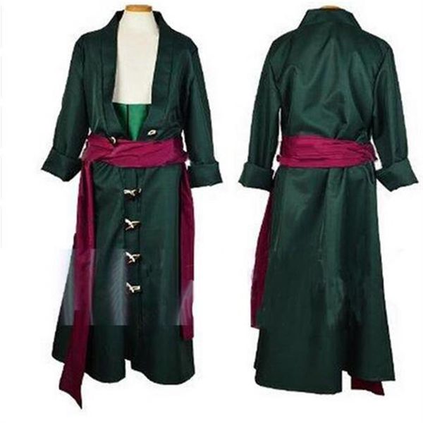 

one piece roronoa zoro cosplay costume clothes full set267p, Black