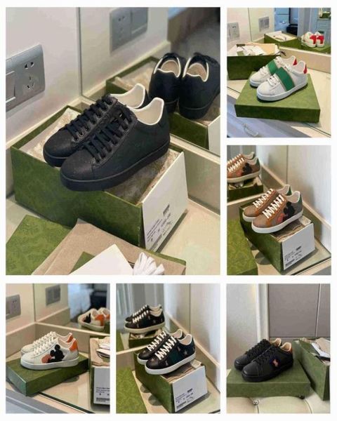 

2022 famous designer sneakers casual shoes low italian brand ace bee striped shoes walking sports training shoe chaussures siz9093873