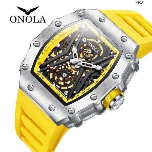 

designer watches richads mile miller limited edition hollow out wine bucket mens fully automatic mechanical, Slivery;black