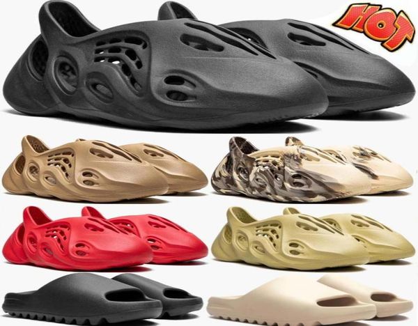 

designer slippers men women flat slides mens womans shoes enflame orange desert sand bone earth brown sandals outdoor beach slippe7933743, Black