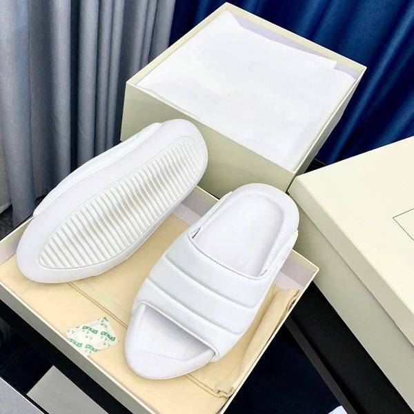 

rubber quilted b-it mules slippers slides slip on sandals pumps heels women's luxury designers fashion casual couple shoes factory foot, Black