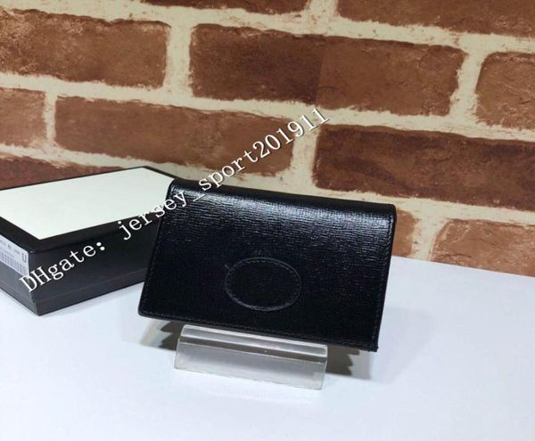 

2022 celebrity design letter metal buckle vshaped wallet card back cowhide leather man woman 598532 purse clutch8487374, Red;black