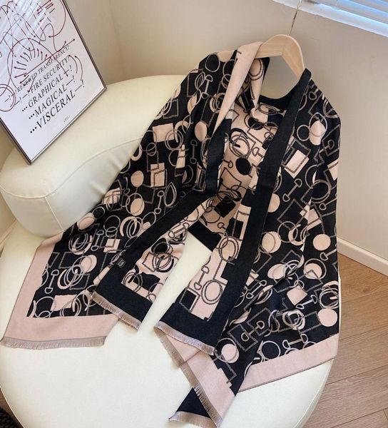 

geometric round square combination printed scarf 2022 winter womens soft shawl long size imitation cashmere jacquard scarves5605468, Blue;gray