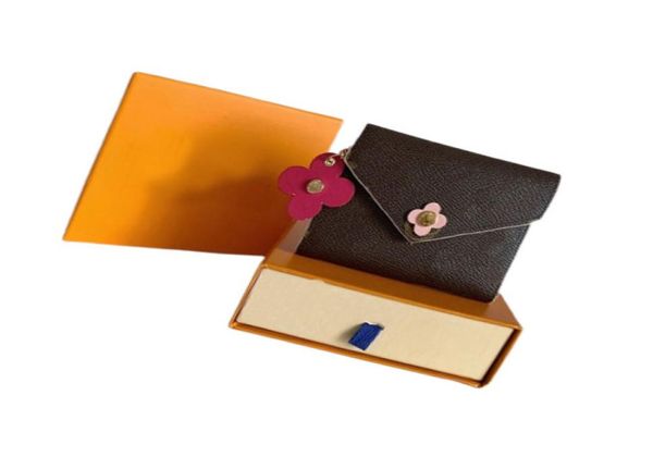 

designer wallets lady multicolor coin purse short wallet colourful cards holders original box women classic zipper card holder1657425, Red;black