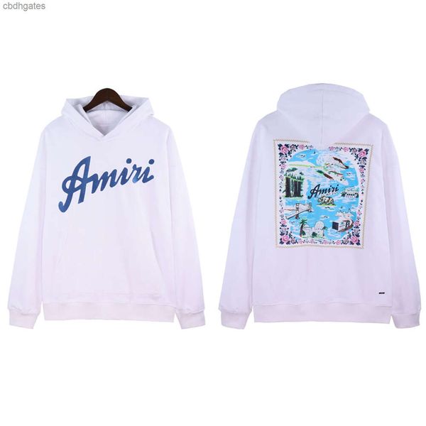 

hooded streetwear sweater hoodies pallm letter angells designer mens fashion print gradient tree sweater high street casual couple 0qt2, Black