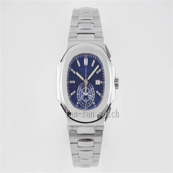 

watches 40 5mm nautilus 5980 1r-001 5980r 18k rose gold sapphire glass asia transparent mechanical automatic mens watch men's222j, Slivery;brown