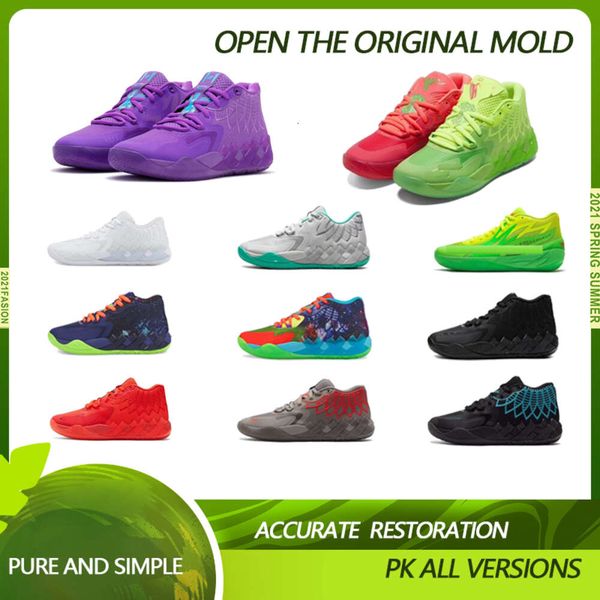 

basketball shoes mb.01 rick and morty basketball shoes for sale lamelos ball men women iridescent dreams buzz city rock ridge red mb01 galax, Black