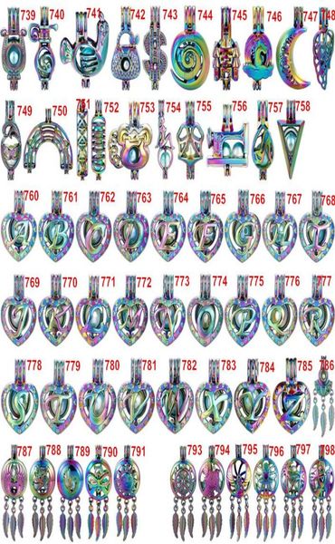 

designs for you choose pearl cage beads cage locket pendant aroma essential oil diffuser locket diy necklace earrings bracelet 201570566, Silver