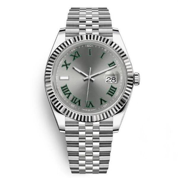 

high cost effective datejust sapphire 41mm steel silver dial watches men 2813 mechanical automatic fashion dress president desinge262i, Slivery;brown