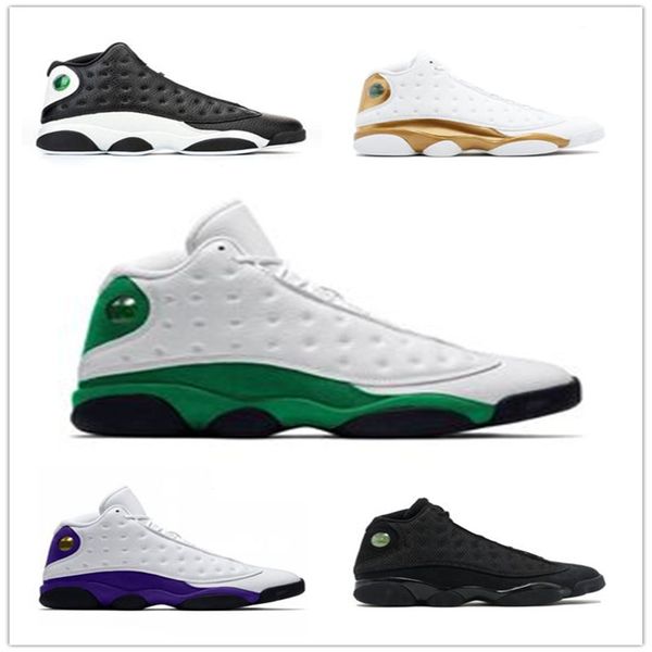

shoes 13 jumpman playground basketball black cat cap and gown bred lucky olive green mens trainers fashion sports sneakers, White;red