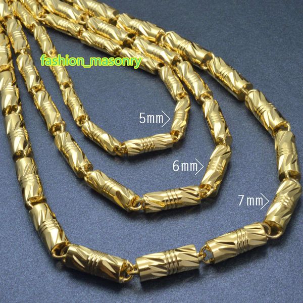 

18k gold filled mens women's finish solid cuban link necklace chain 55cm l n299, Silver