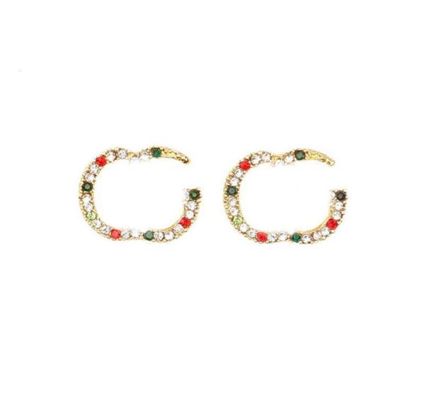 

shiny diamond alphabet earrings brand letters designer earrings studs fashion letters earrings women earring jewelry accessories1548545, Golden