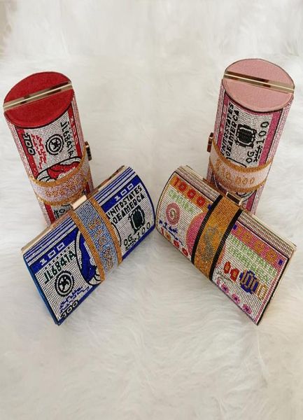 

hbp new fashion party dinner bag bling shoulder cylinder dollar bag clutch lady crossbody chain wholesal europe and america style 3183456