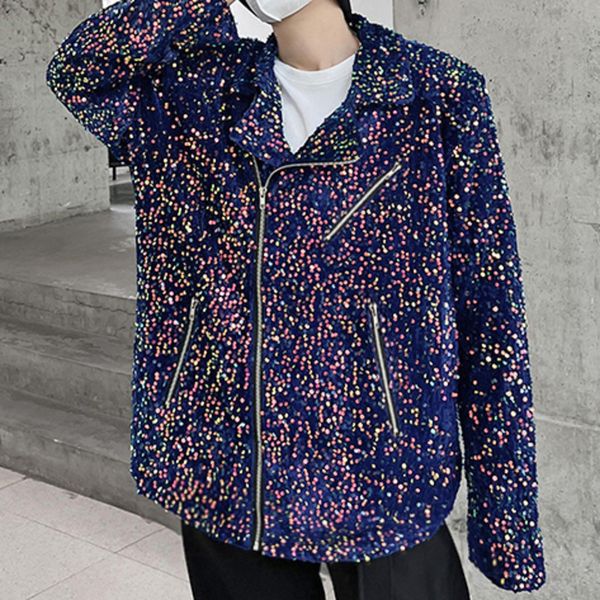 

men s jackets musim gugur musim dingin pria panggung perjamuan pesta berlian payet gaun blazer hombre kostum untuk penyanyi modis 230904, Black;brown