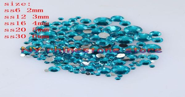 

100010000pcsbag 26mm peacock blue resin crystal rhinestones flatback super glitter nail art wedding decoration applique non 4962410, Black