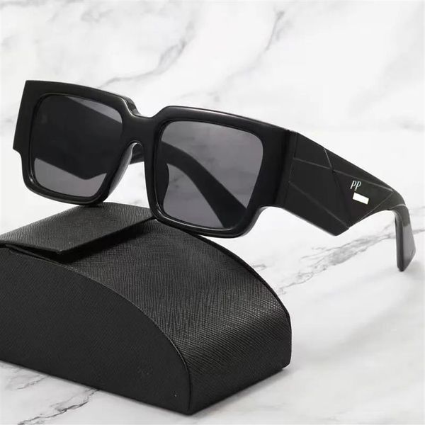 

wide leg black sunglasses for man woman classic polarized sunglasses side letter fashio sun glasses beach adumbral with case310c, White;black