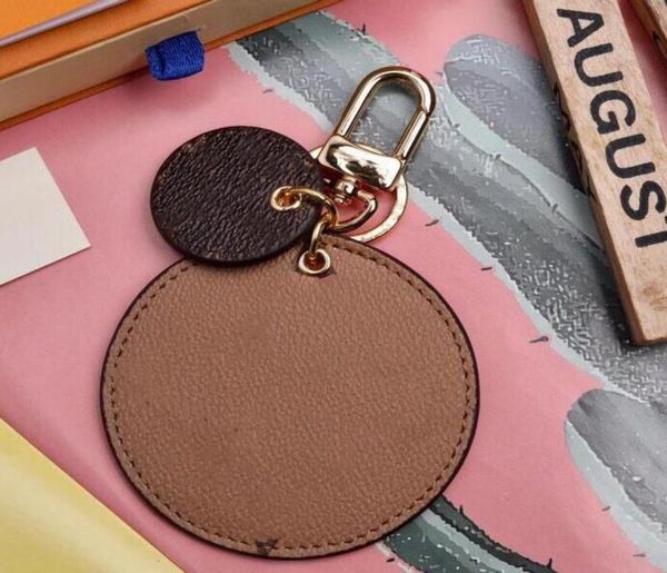 

new style round designer letter key chain accessories key ring pu leather alphabet pattern car keychain jewelr6909996, Silver