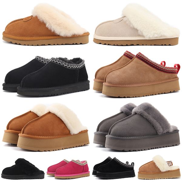

tazz slippers platform designer sandals for men women slides sliders tasman slipper fur slides winter snow sandal mens womens slide indoor o, Black
