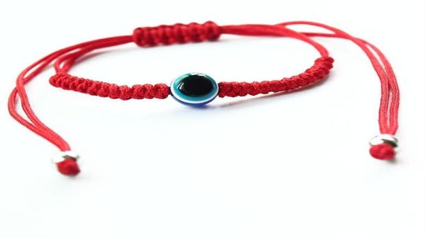 

ship 20pcs lucky red string thread rope bracelet blue turkish evil eye charm little girls kids children braided7492417, Golden;silver