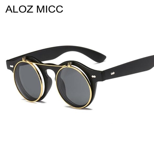 

aloz micc steampunk sunglasses round branddesigner steam punk metal women sunglasses men retro circle sunglasses uv400 a1962969417, White;black