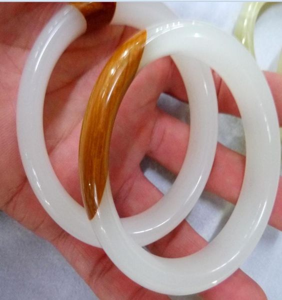 

natural white bracelet grade jade jadeite bangle bracelet 5660mm f06389150, Black