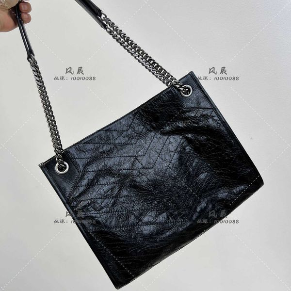 

designer evening bags online shop bag niki shoppingbag pleated oil wax cowhide tote large capacity shopping with real logo
