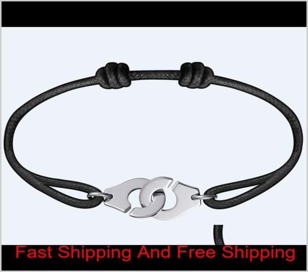 

fashion france jewelry women dinh van bracelet for jewelry 925 sterling silver rope handcuff bracelet menottes zn0j0 twhq5ngsu3332571, Black