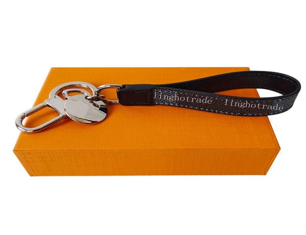 

fashion key chain buckle lovers car keychain handmade leather designers keychains keyring men women bag pendant accessories with b6831698, Silver