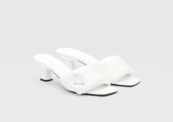 

women039s classic slippers soft padded nappa sandals designer luxury fashion ladies high heel7329559, Black