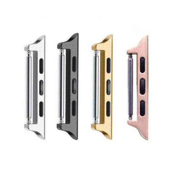 

gold black silver rosegold watchband adaptor watch repair kits fine quality steel adapter for 3842mm 4044mm 4145mm apple wat9611791