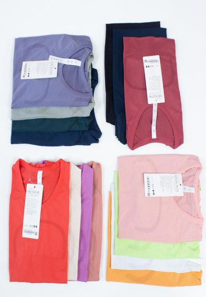 

women039s yoga swiftly 20 short sleeve tshirt solid color sports shaping waist tight fitness jogging sportswear blouse 142538