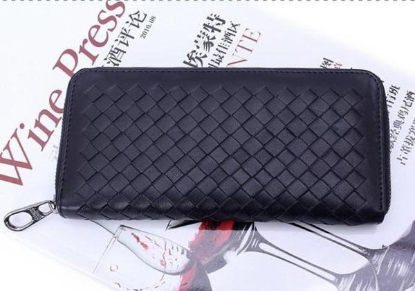

whole fashion men039s walletl sheepskin leather nappa zip around wallet hand bag first class genuine leather long wallet go5943784, Red;black